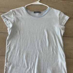 Brandy Melville Light Blue Striped Top
